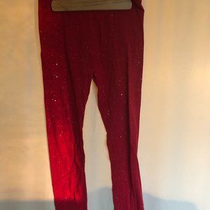 Faded Glory Red Sparkly Pants